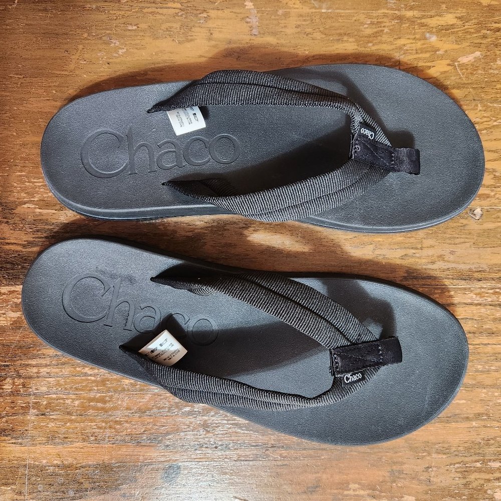 Chaco Womens Chillos Flip Black USA Size 11 NWT